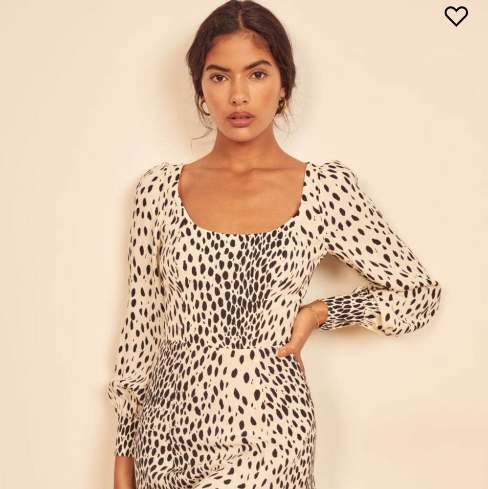 Reformation Alessia Cheetah print dress
